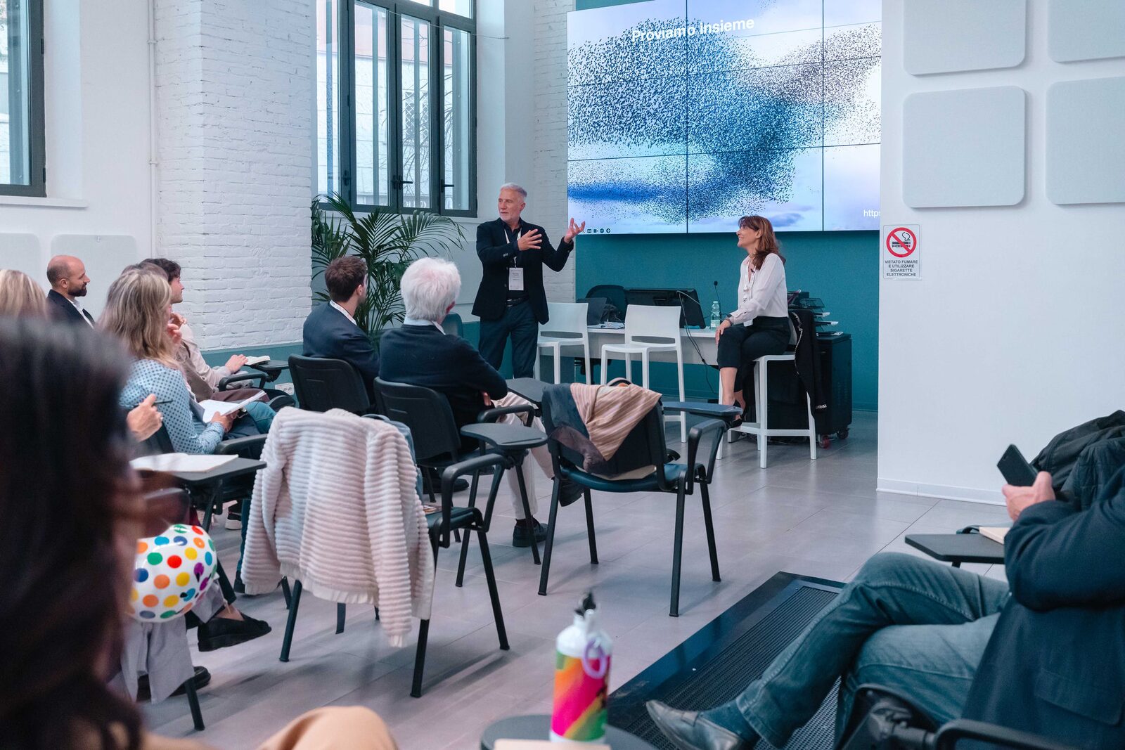 Aula Asterys Lab durante una sessione di coaching